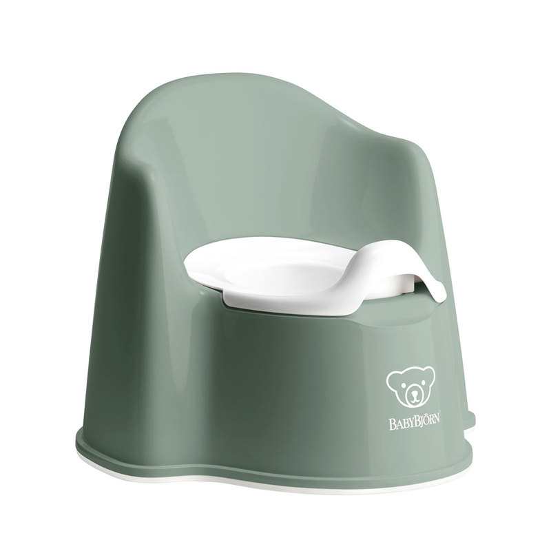 Pot fauteuil vert profond et blanc BabyBjörn