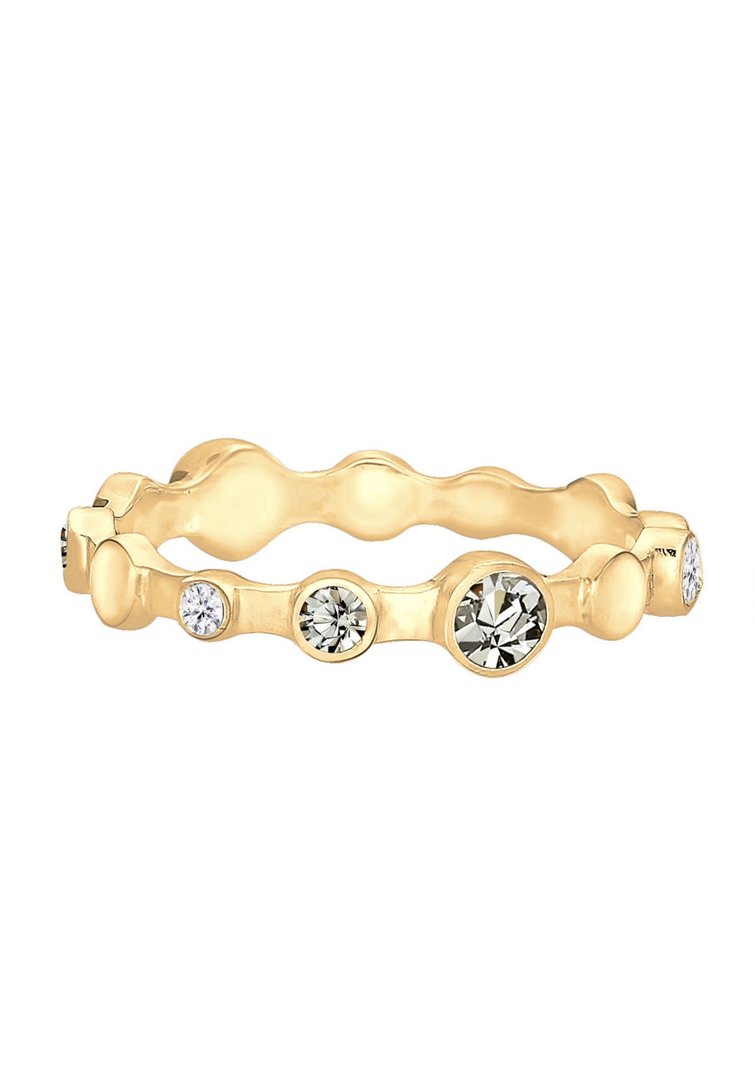 Elli Women's Geo Color Gold Plated with 925 Sterling Silver Crystals