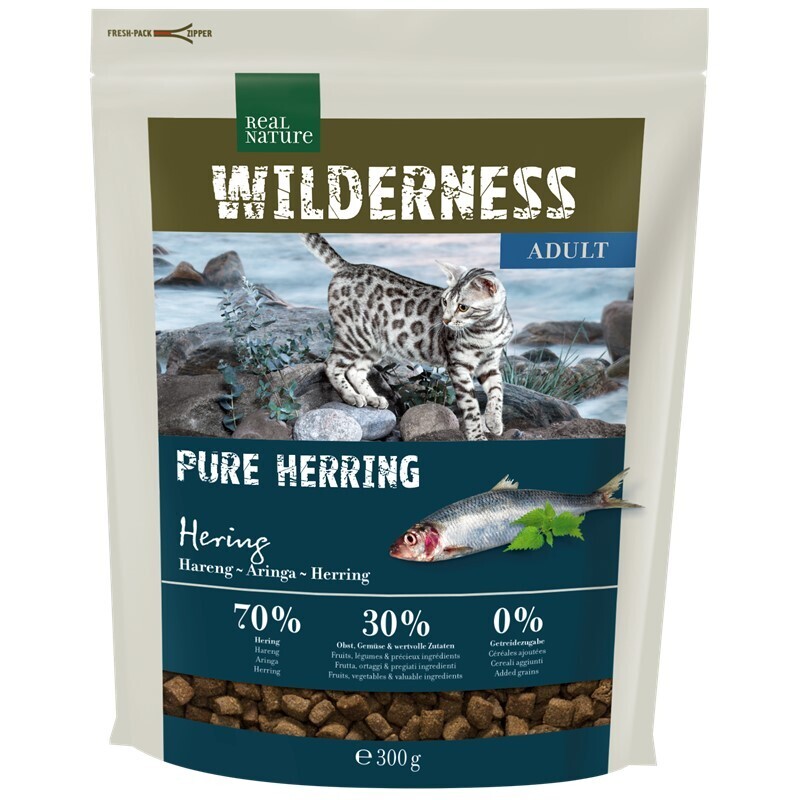 REAL NATURE Trockenfutter REAL NATURE WILDERNESS Pure Herring Adult 300 g