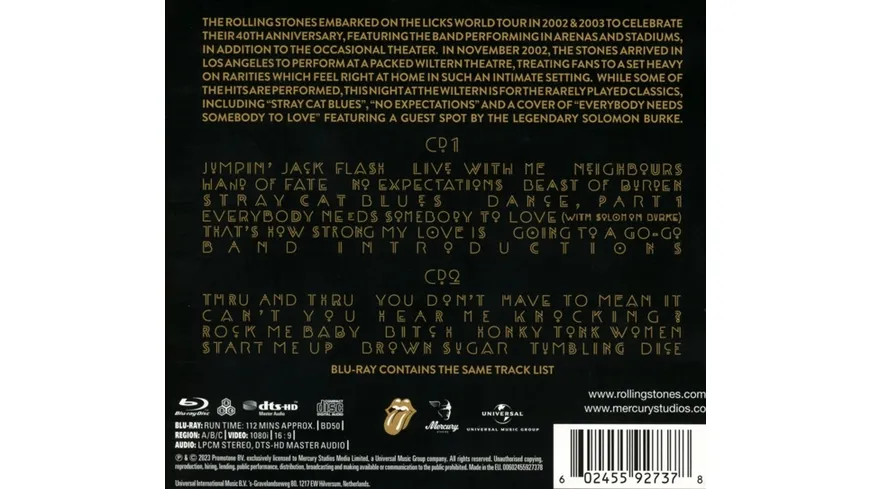 Live at the Wiltern (Los Angeles / BD/2CD)