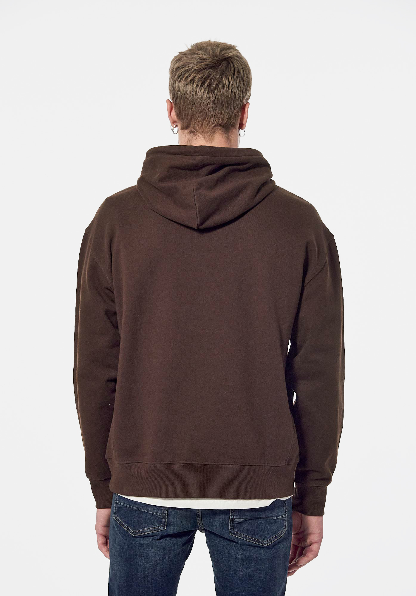 POWEL  Sweat marron Homme en 100% coton