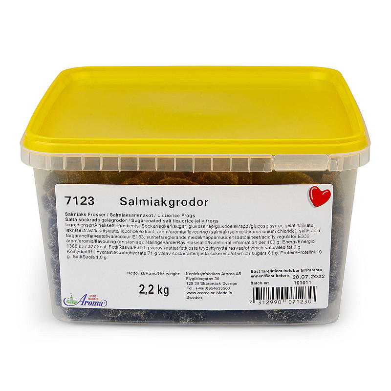 KnallGodt Frosker salmiakk 2,2 kg