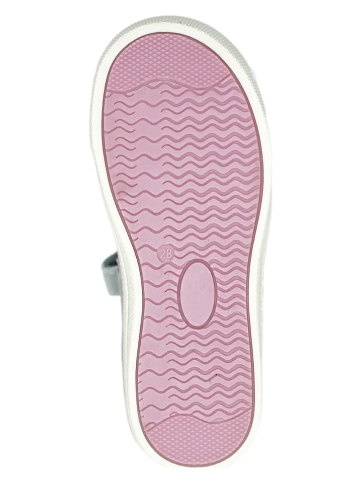 lamino Leder-Ballerinas in Grau günstig kaufen
