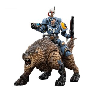Warhammer 40k Actionfigur 1/18 Space Wolves Thunderwolf Cavalry Bjane