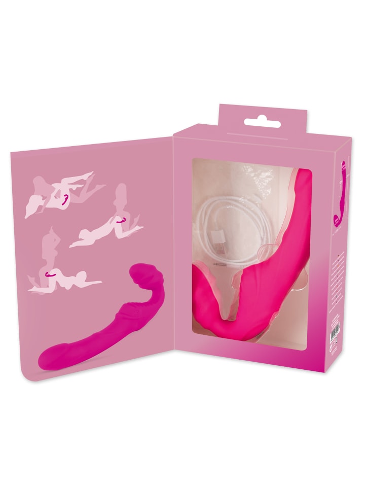 You2Toys Strap On Vibrating Strapless Strap-On in pink günstig kaufen 21,5 cm