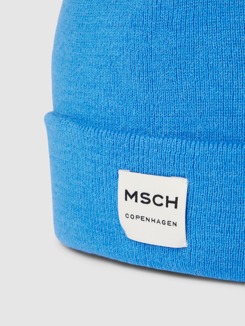 Beanie aus Woll-Mix Modell 'MOJO' in blau