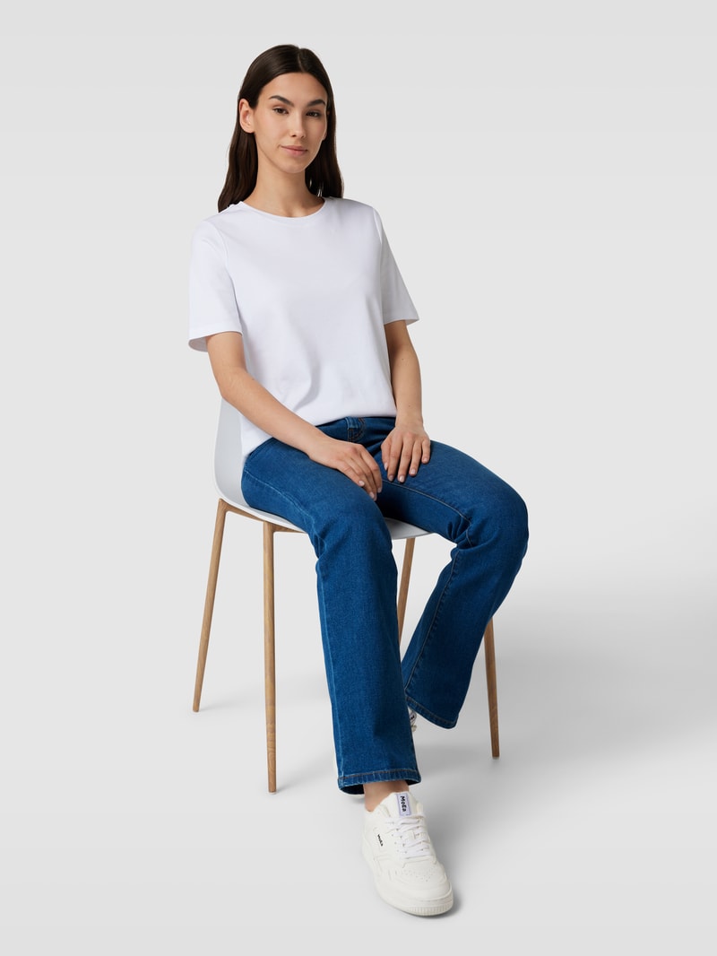 Jeans mit Motiv-Stitching Modell 'BEATI' in jeans