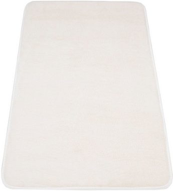 Badematte Corby 255 Paco Home, Höhe 13 mm, rutschhemmend beschichtet, fußbodenheizungsgeeignet, Polyester, rechteckig, Badteppich, Uni Farben, Memory-Foam Effekt