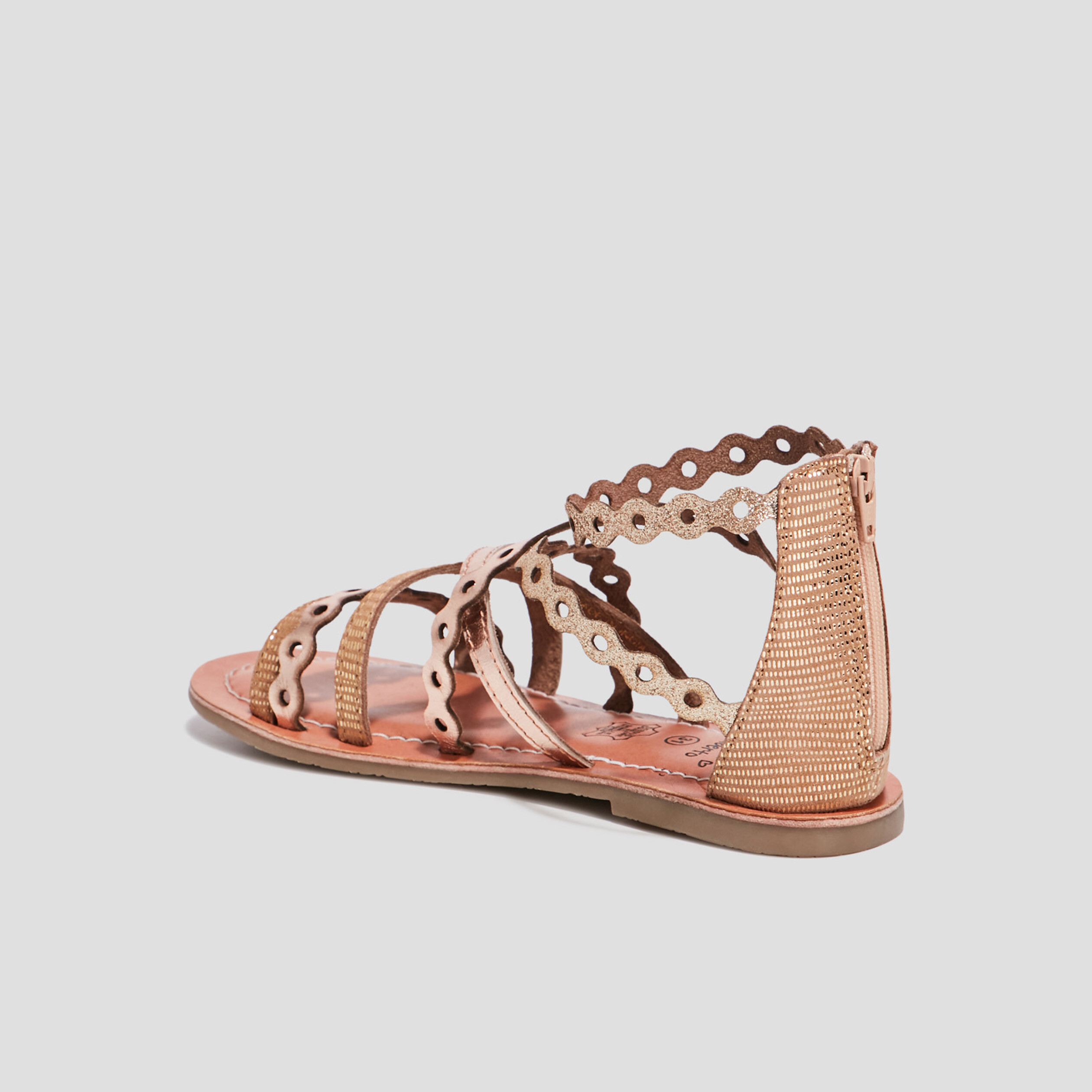 Sandales en cuir Liberto couleur bronze fille | La Halle