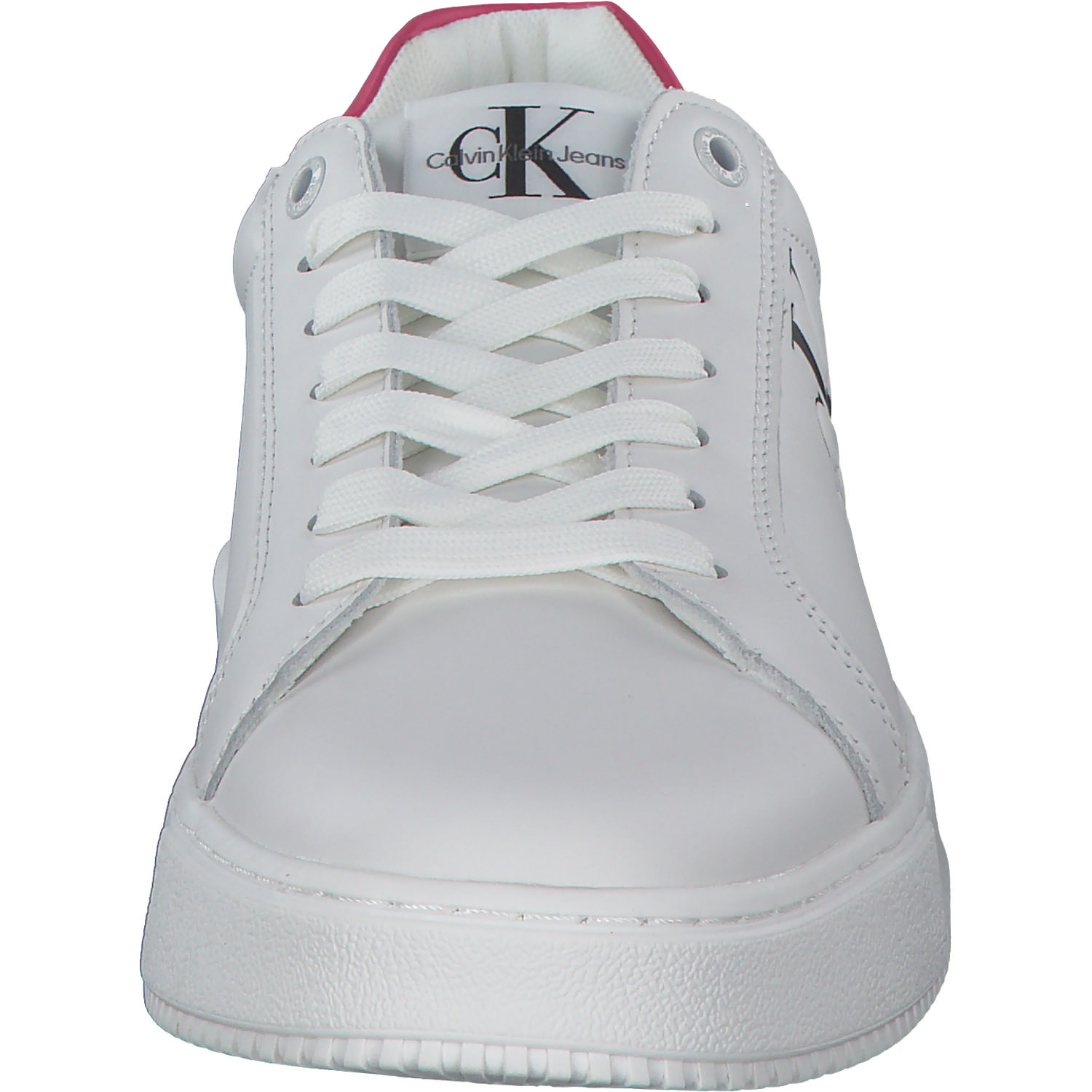 Calvin Klein YW0YW00823, Sneakers Low, Damen, white / raspberry
