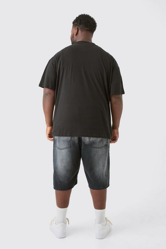 Plus Oversize T-Shirt mit Print
