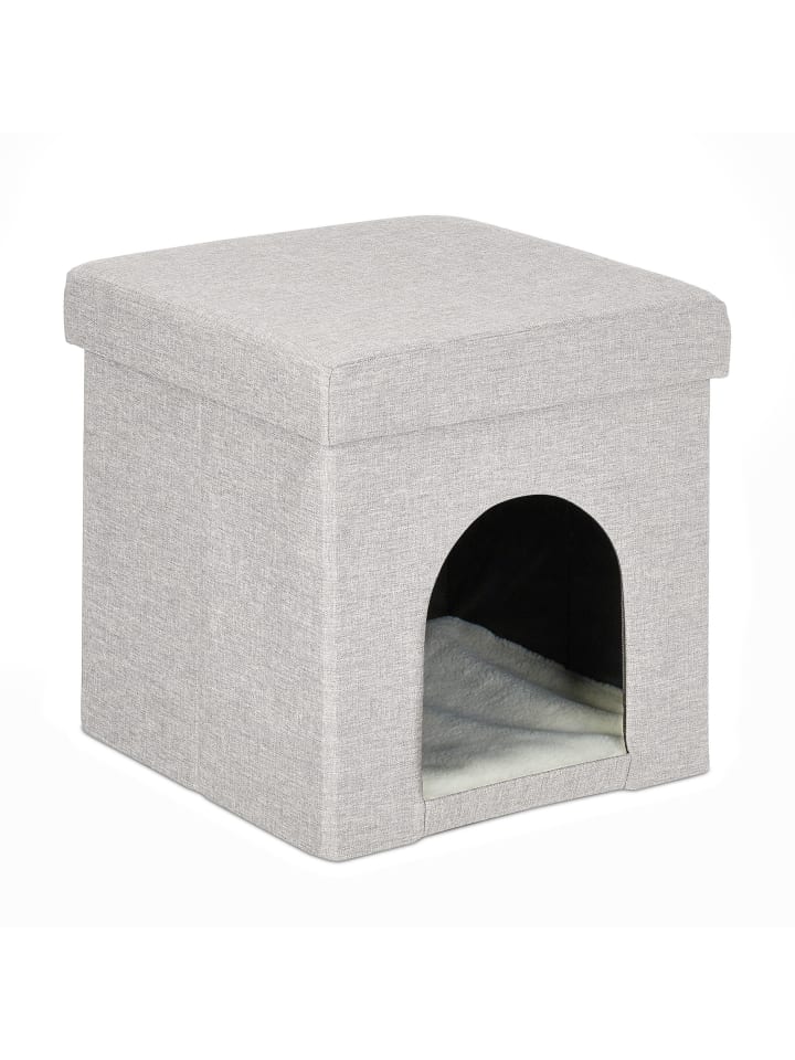 relaxdays Katzenhöhle in Beige - (B)37 x (H)38,5 x (T)37 cm günstig kaufen onesize