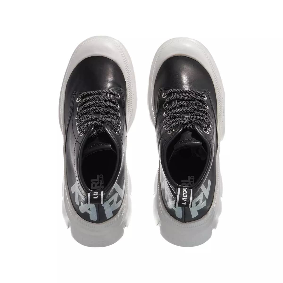 LAGERFELD Stiefeletten schwarz Schnürschuhe