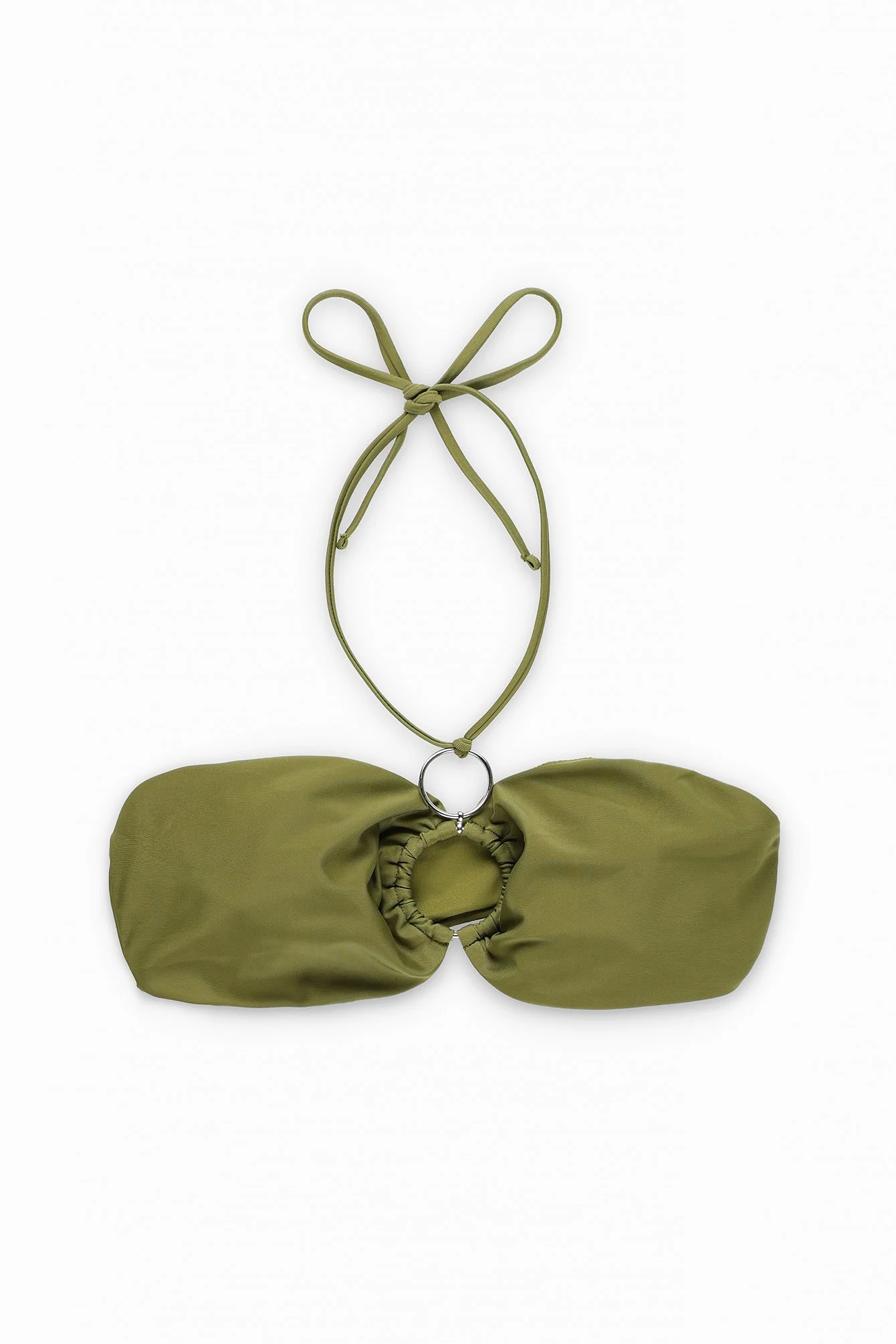 Bandeau-Bikini-Oberteil mit Neckholder
