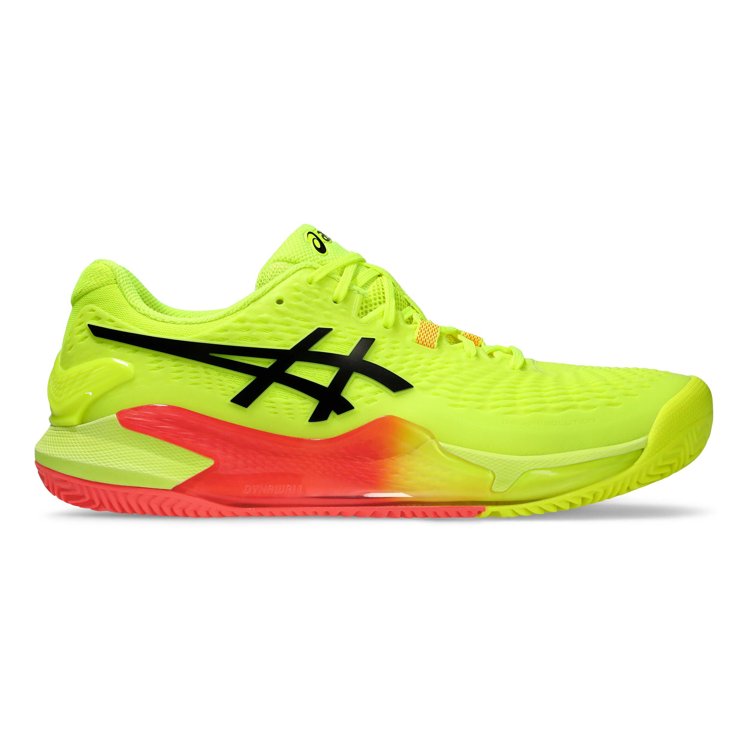 Gel-Resolution 9 Clay Sandplatzschuh Herren - Gelb, Schwarz