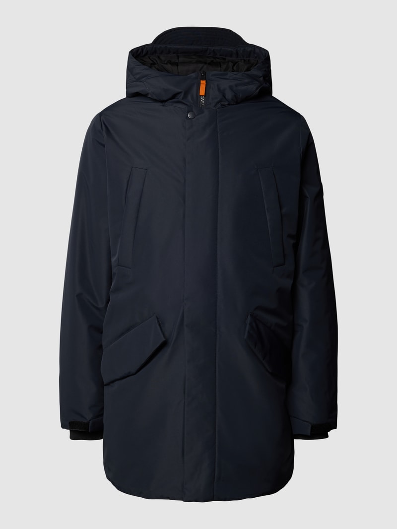Parka mit Brusttasche Modell 'CARL' in dunkelblau