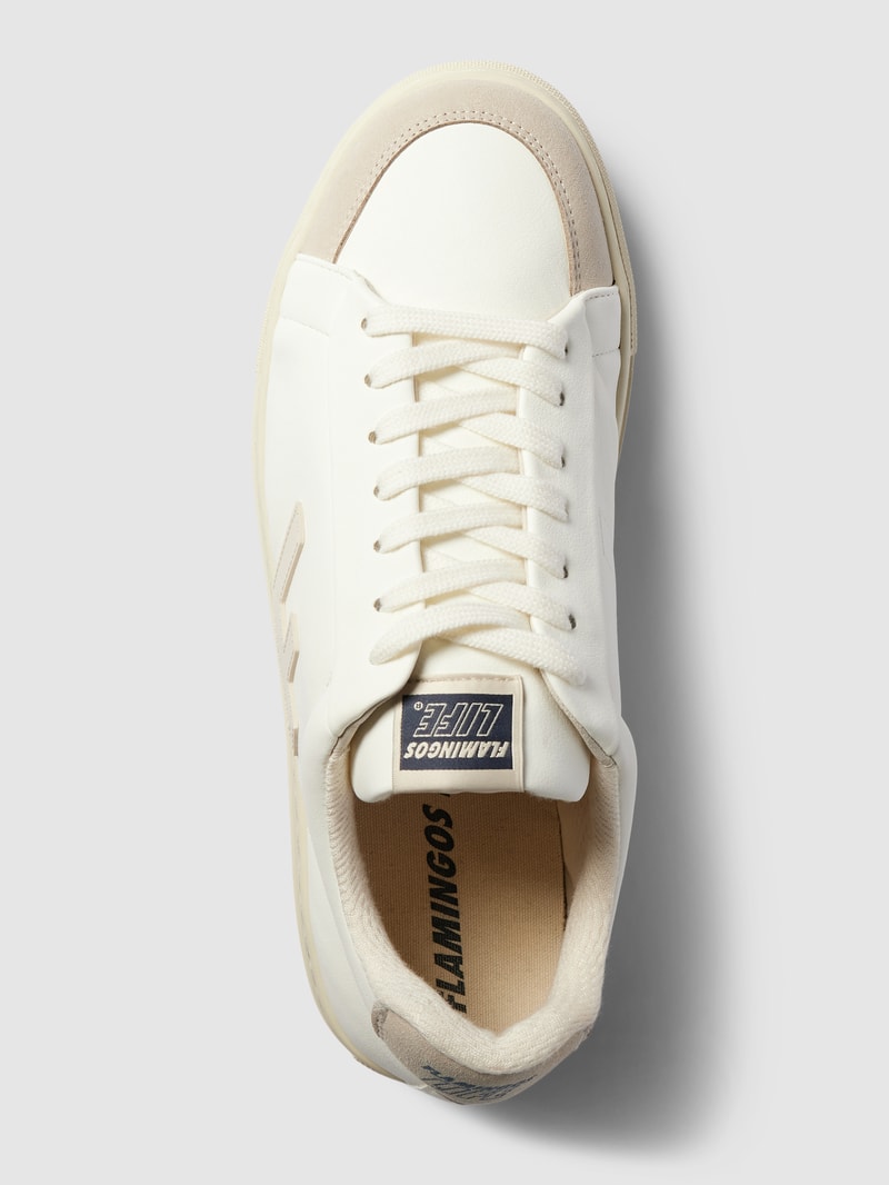 Sneaker mit Label-Details Modell 'Classic' in offwhite
