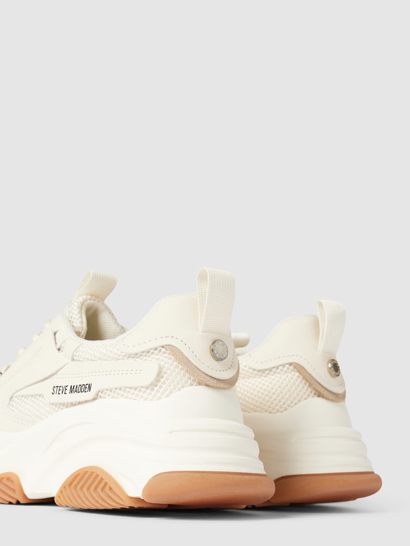 Sneaker mit Label-Print Modell 'POSESSION' in apricot