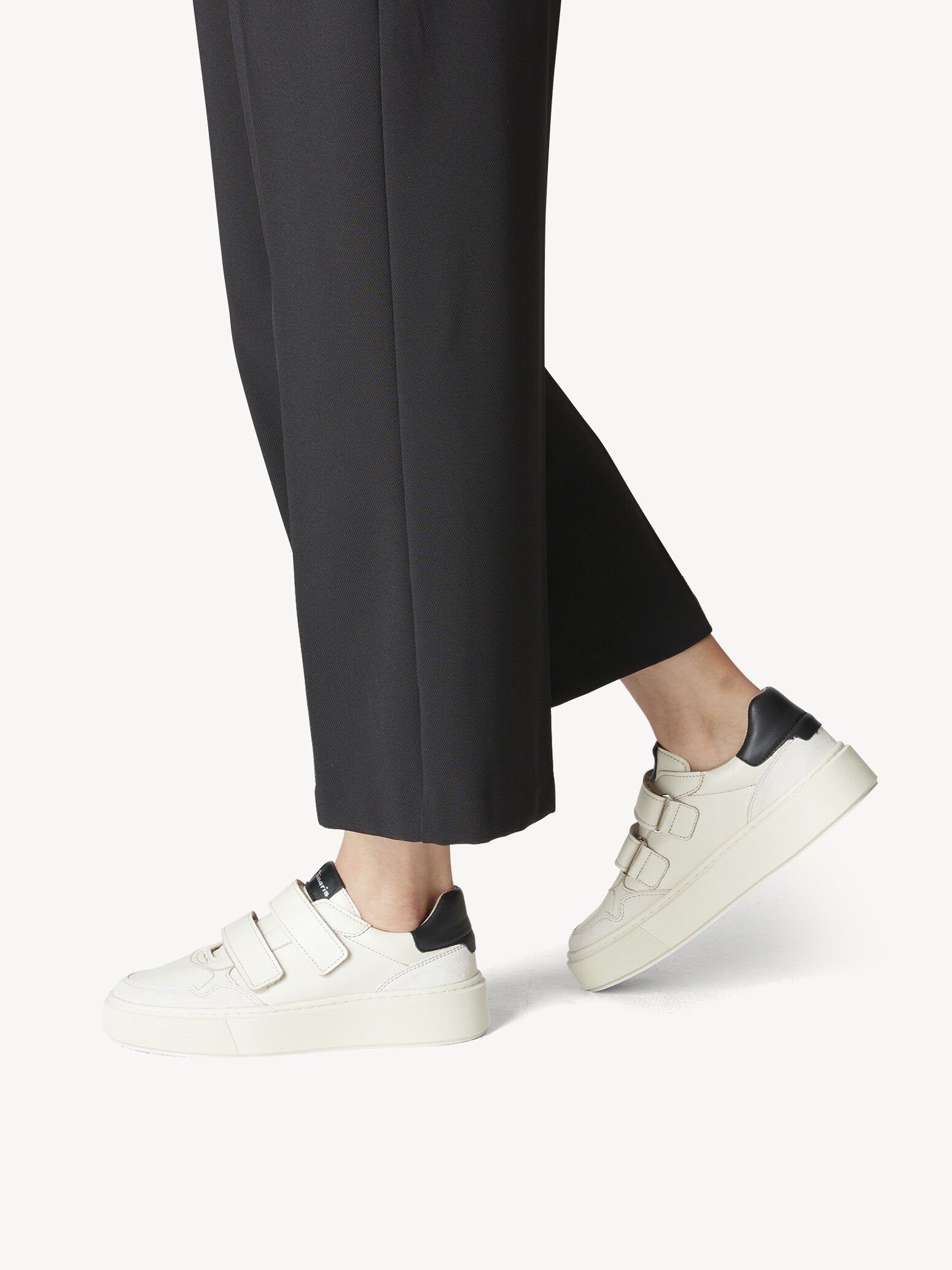Basket en cuir - beige