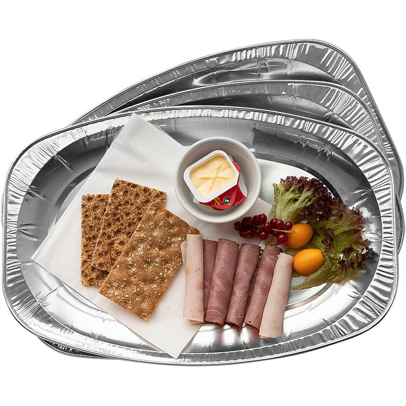 Grillman Serveringsbrett 3-pk 42x29 cm, aluminium