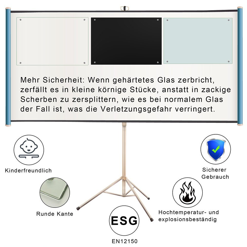 Mucola Küchenrückwand Spritzschutz Klarglas Glasrückwand Herdspritzschutz ESG Glas, (Stück, 1-tlg), ESG Sicherheitsglas