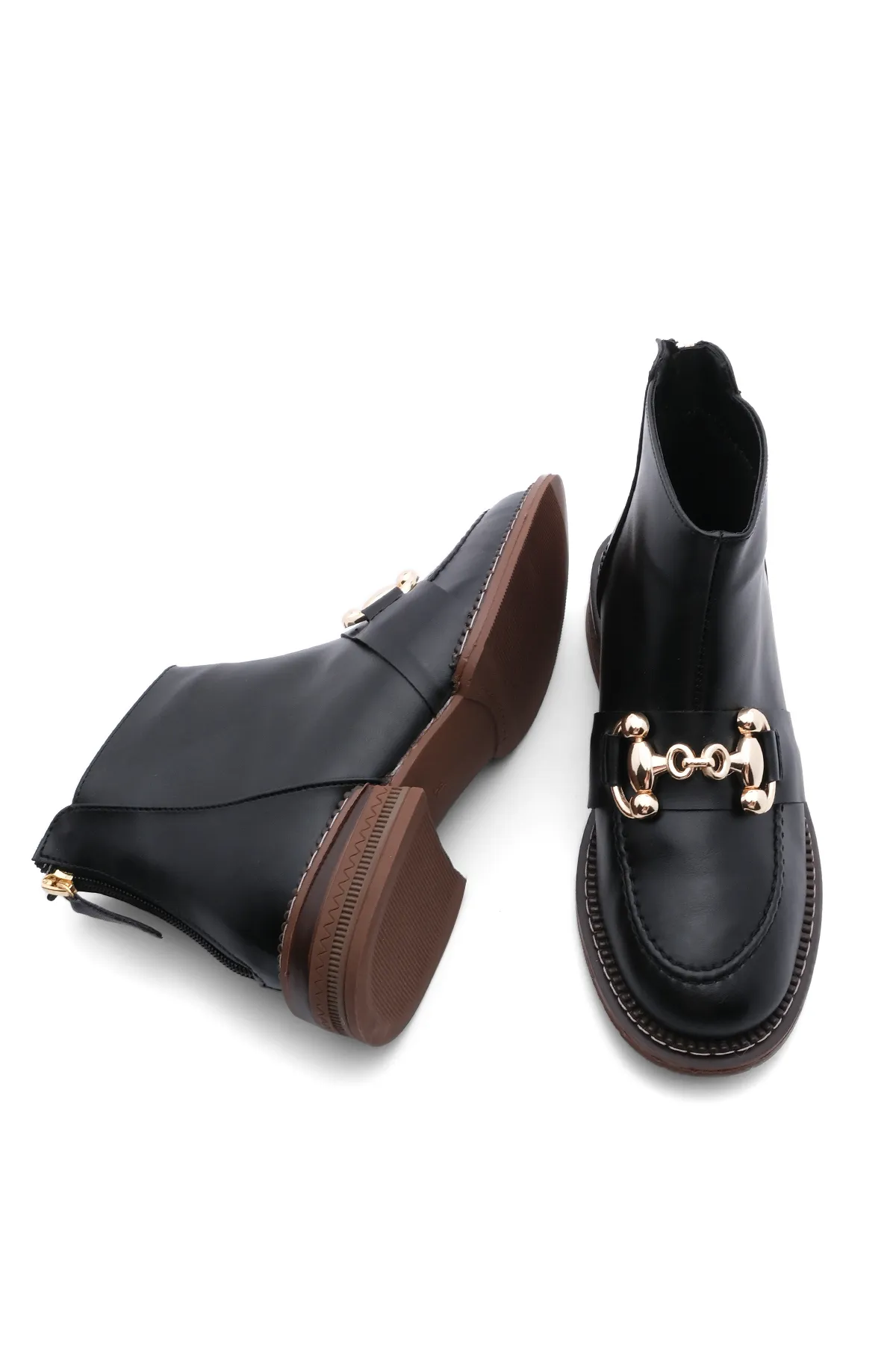 Marjin  Stiefelette - Schwarz - Flacher Absatz