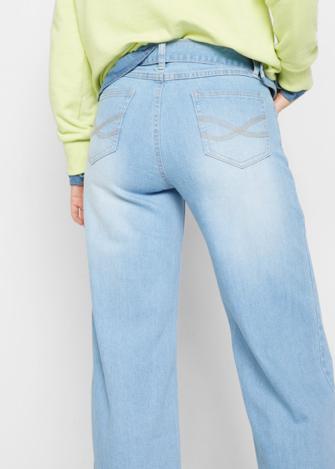 Stretch-Jeans Culotte knöchelfrei