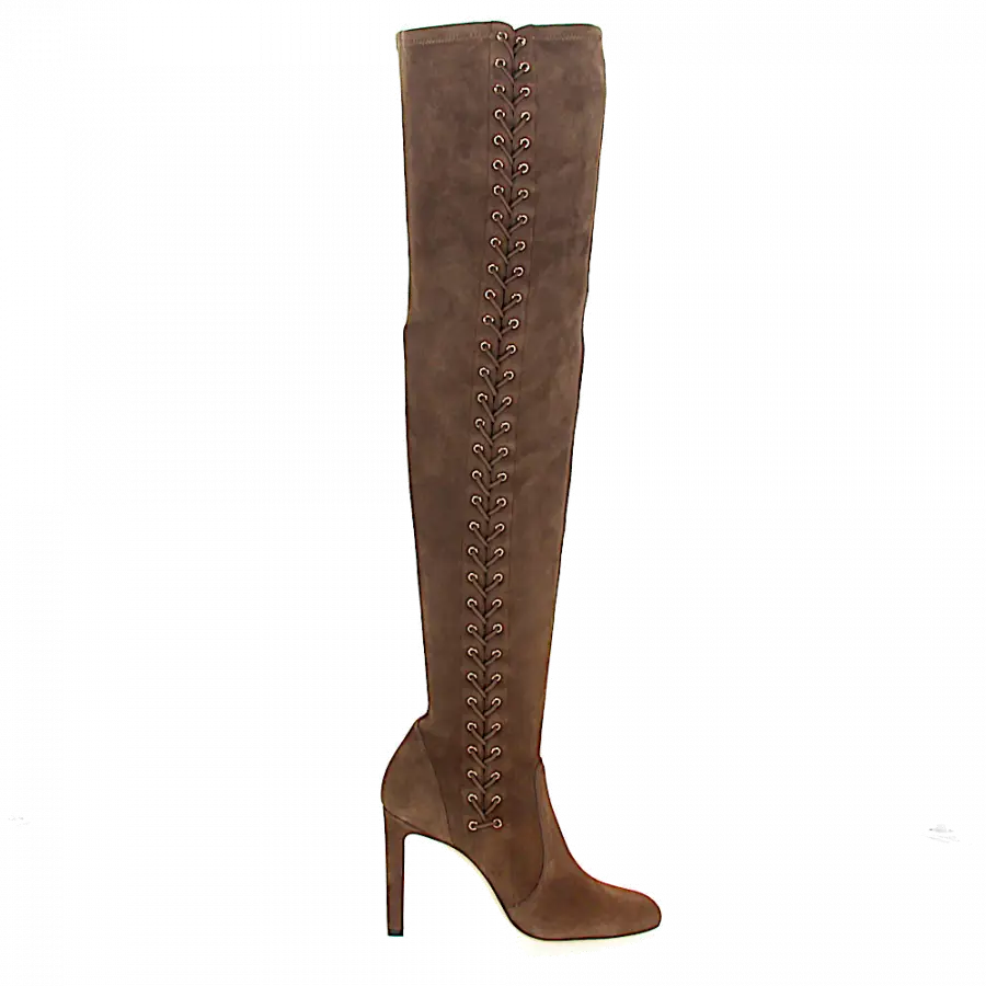 Jimmy Choo - Stiefel MARIE 100 Veloursleder - braun