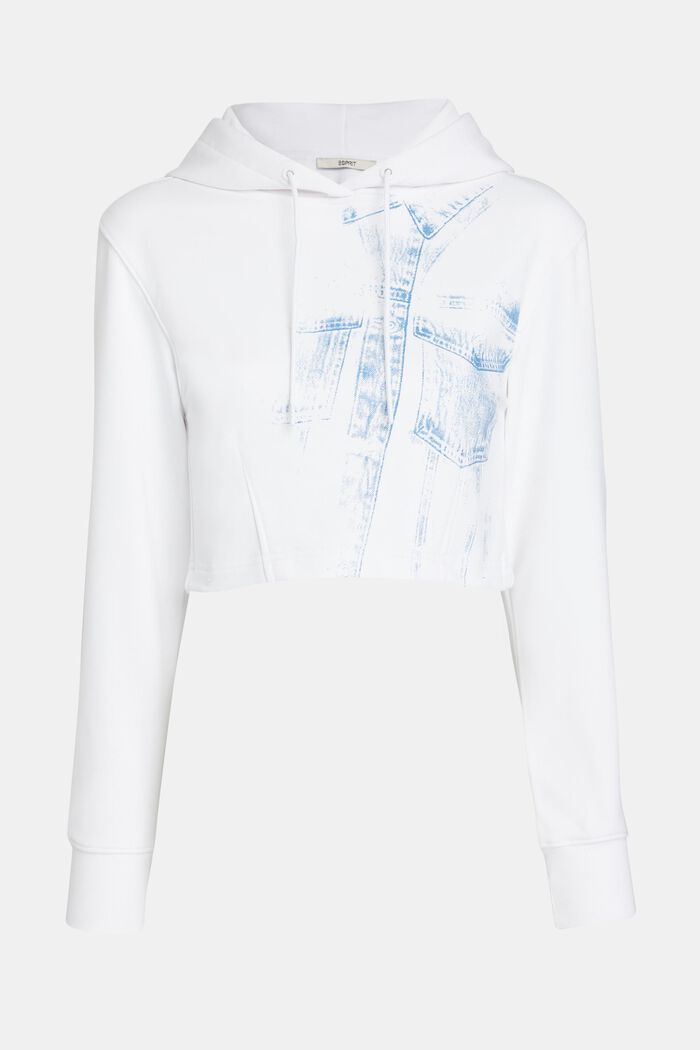 Denim Not Denim Hoodie mit Indigo-Print