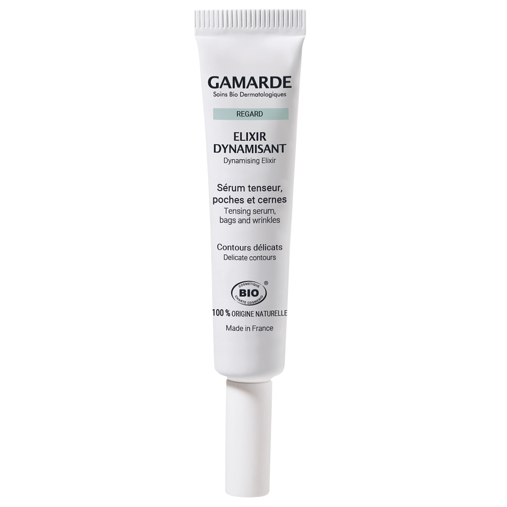 gamarde ELIXIR DYNAMISANT Tube 10 ml Baume de soin anti-poches, anti-cernes.