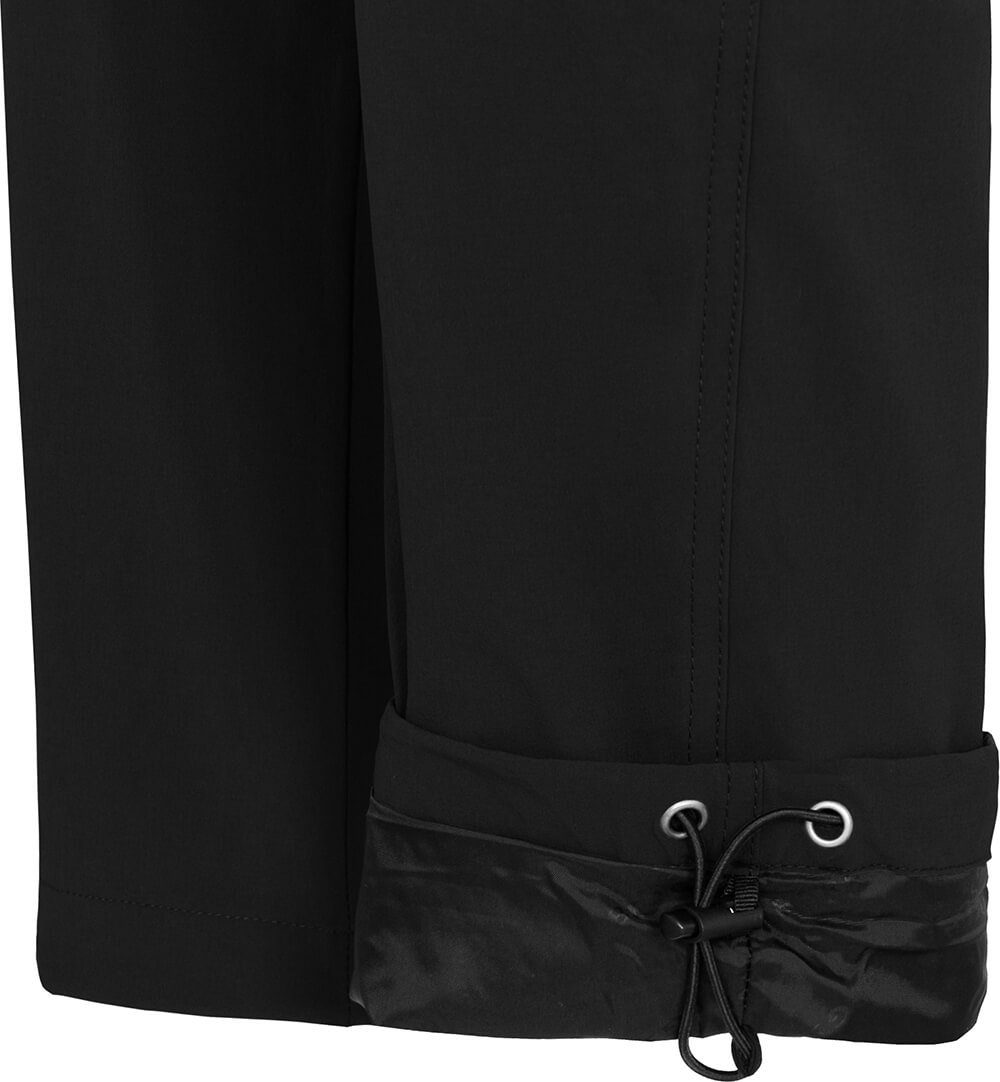 Bergson Outdoorhose TERRA (slim) Damen Winter-Wanderhose, warm gefüttert, elastisch, Normalgrößen, schwarz