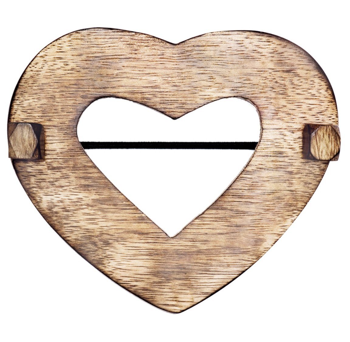 Dekospange Dekospange – Herz 11,5 cm - hellbraun - Material: Holz, rewagi, Gardinen, Vorhänge, Gardinenzubehör, Dekoschals, Scheibengardinen, Flächenvorhänge, Verkaufseinheit: 1 Stück