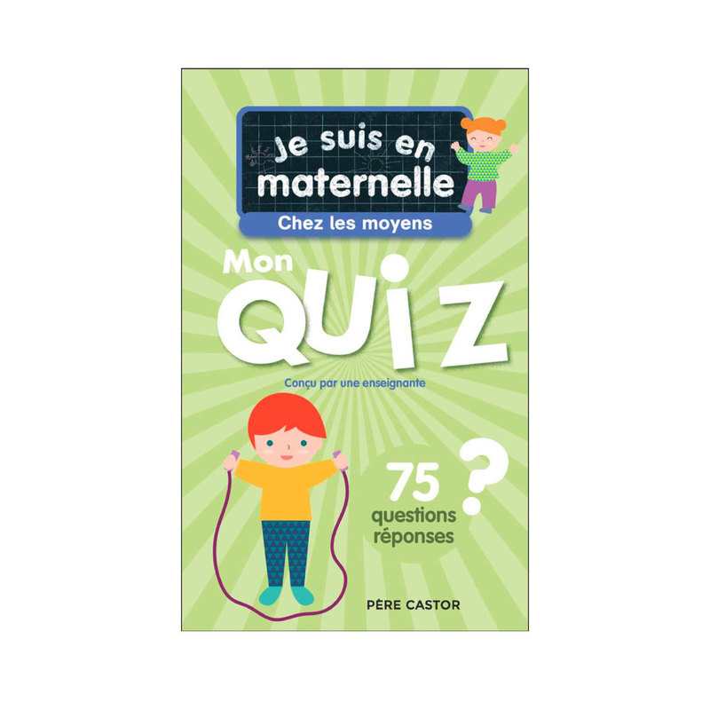 Livre Je suis en maternelle mon quiz de moyenne section - Père Castor Flammarion