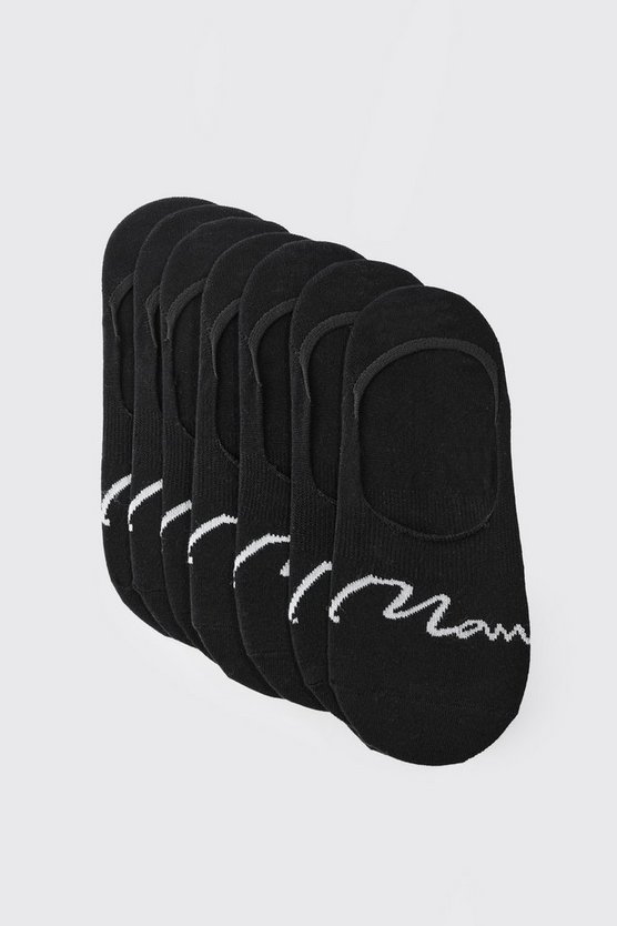 7er-Pack unsichtbare Man Signature Socken