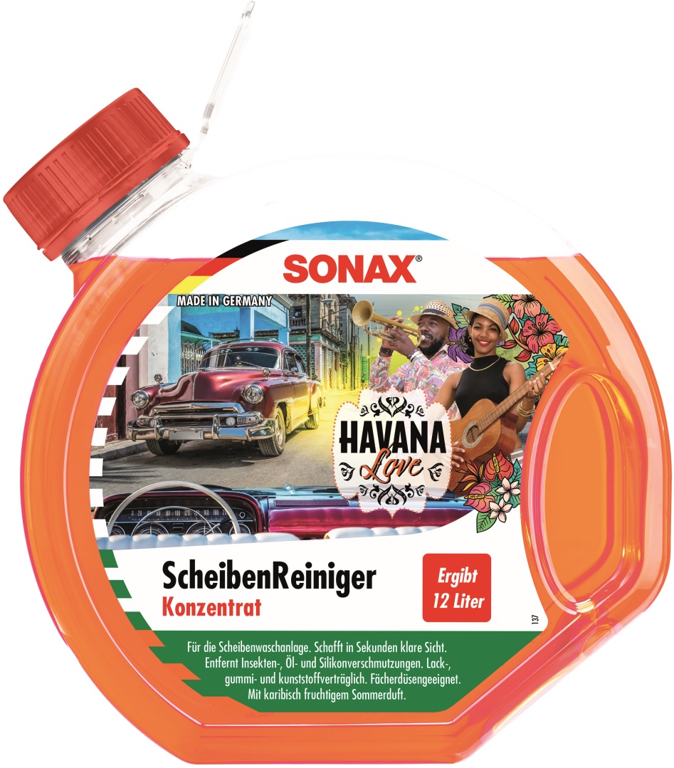 Scheibenreinigerkonzentrat Havana Love, Sonax, 3 Liter - ATU