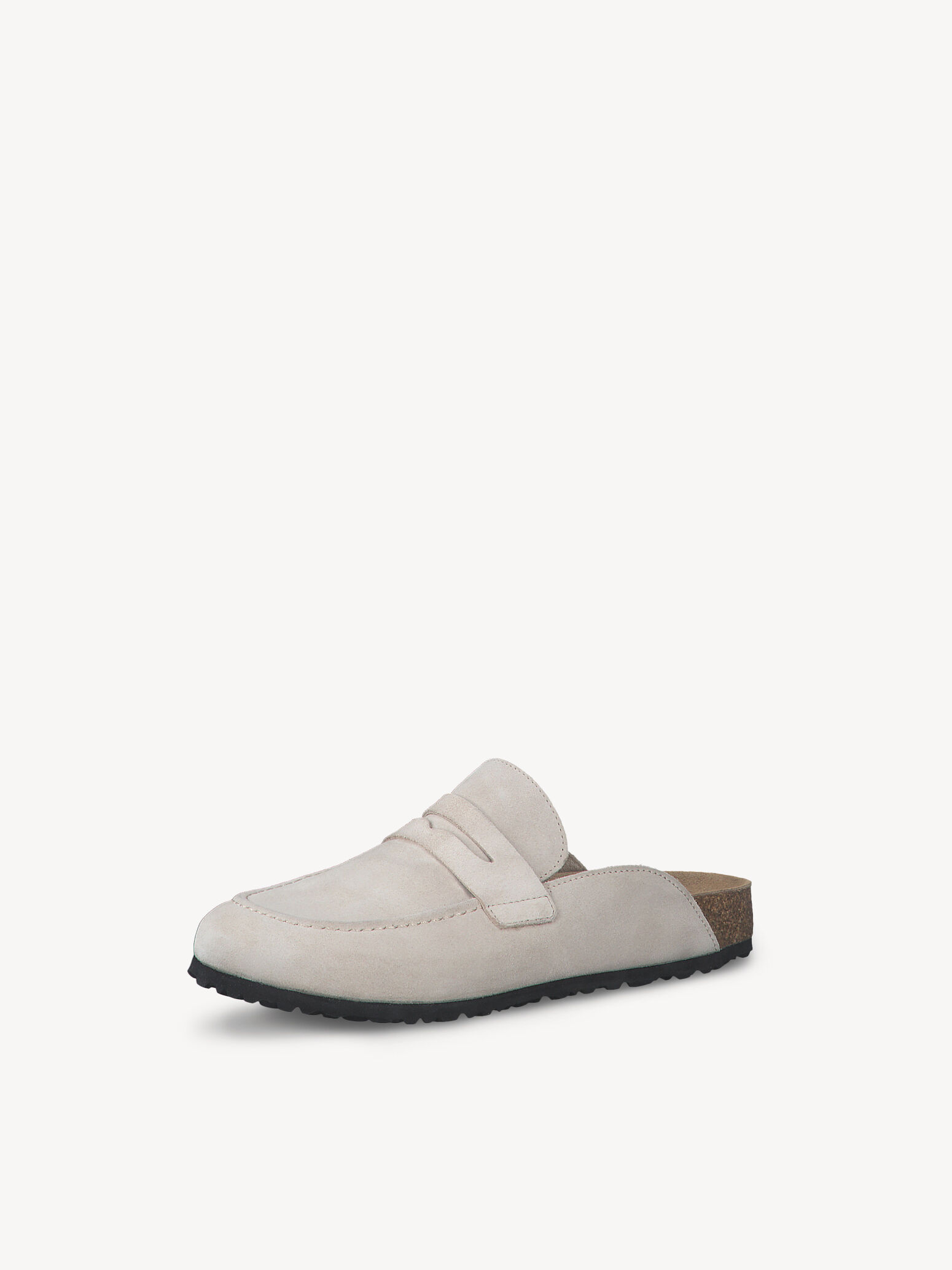 Mule en cuir - beige