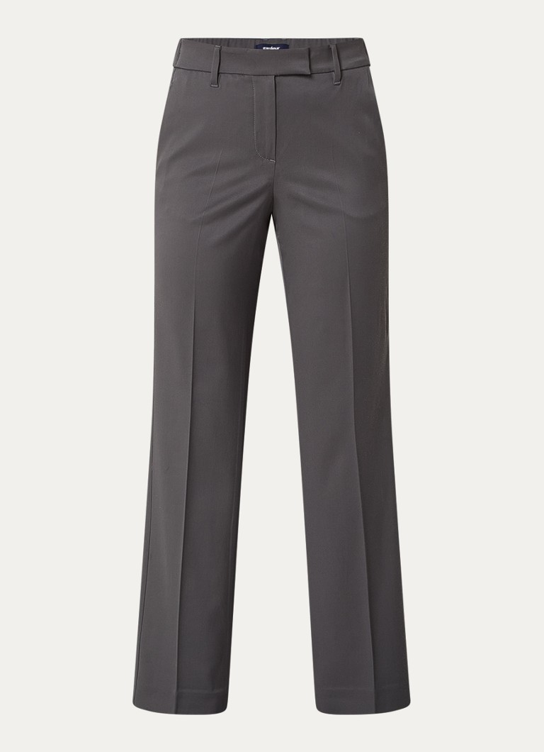 Gardeur Hose high waist straight fit trousers with side pockets