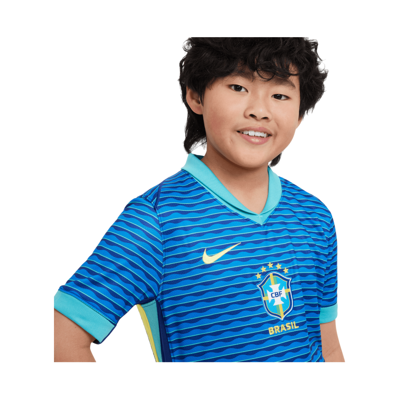 Nike Brasilien Trikot Away 2024 Kids Blau F458