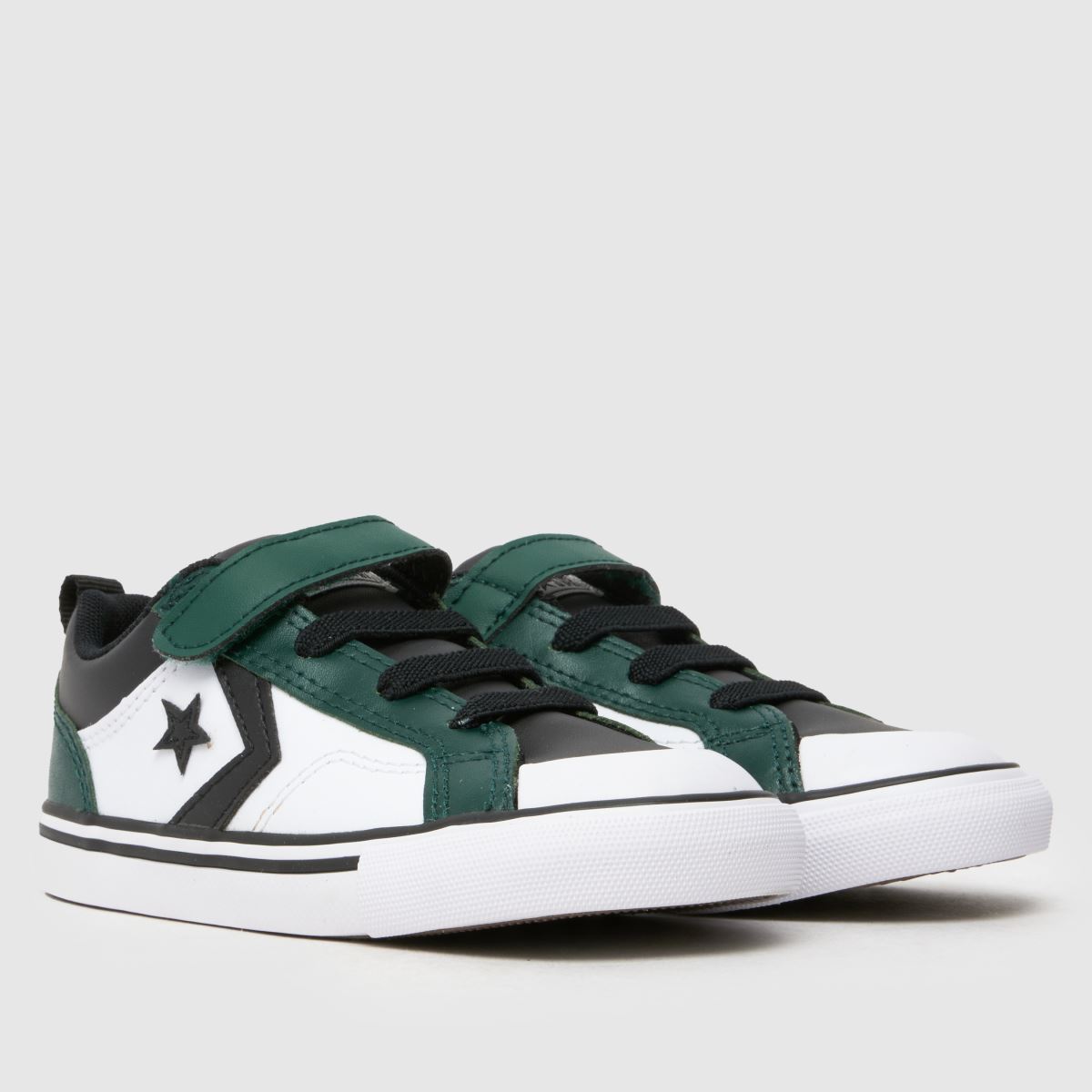 Converse fehér és zöld Pro Blaze Easy-on fiú junior tornacipő