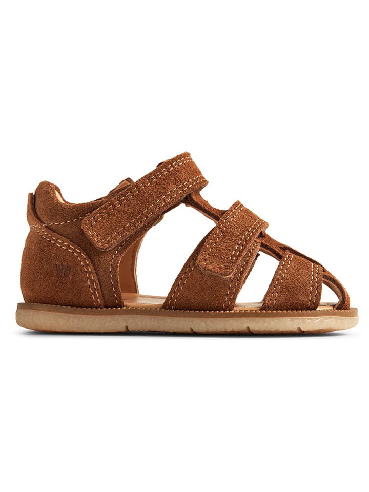 Wheat Leder-Halbsandalen in Braun günstig kaufen