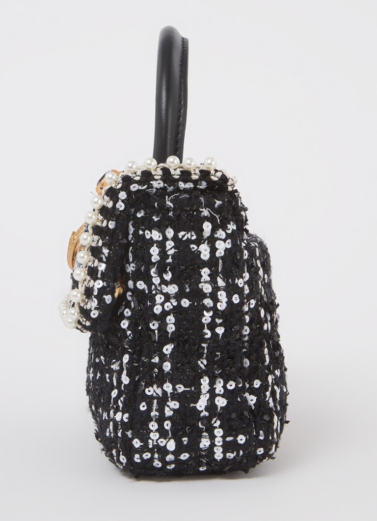 Kurt Geiger  Kensington Mini handtas met tweed-look en afneembare schouderriem