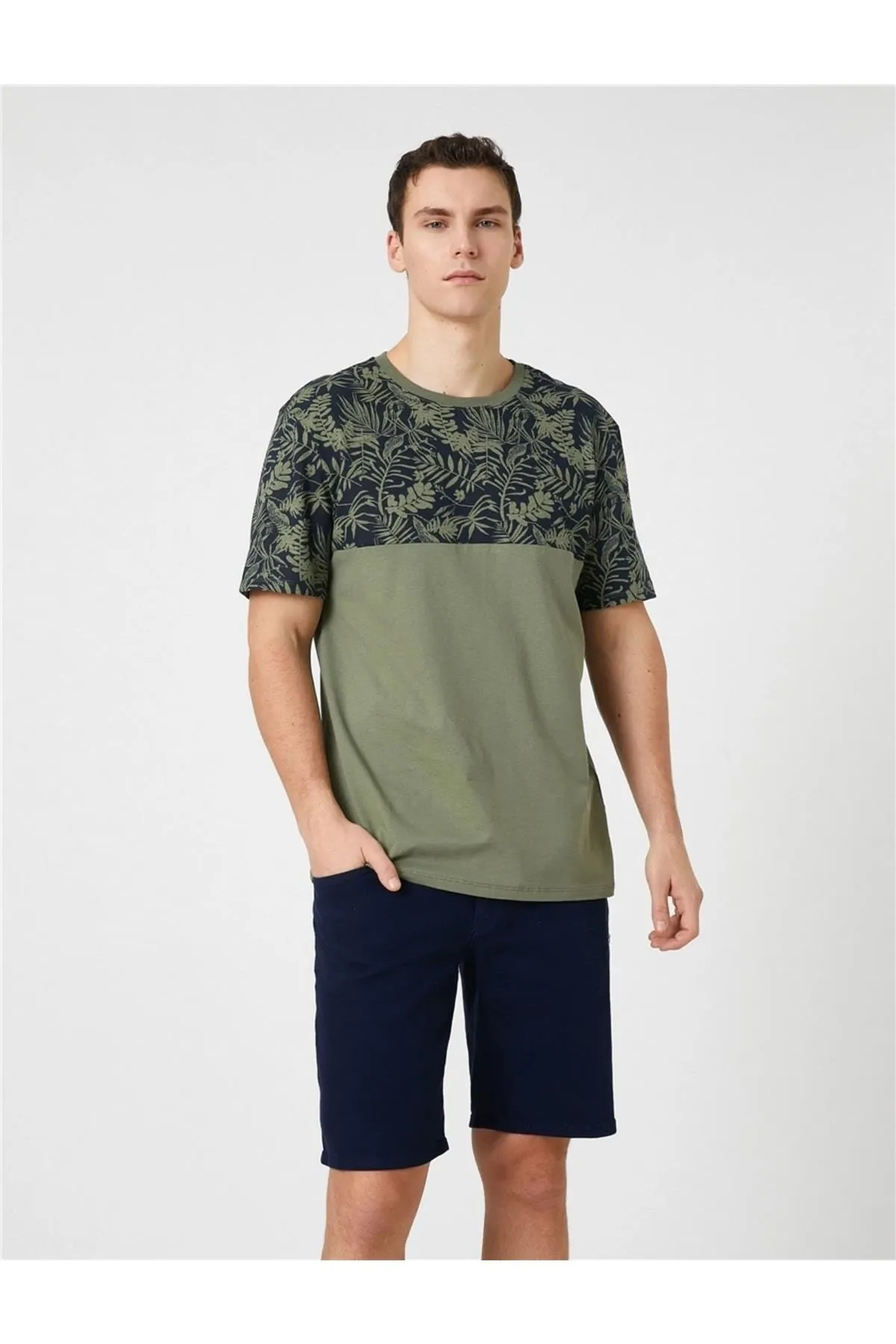 Koton  Sport T-Shirt - Khaki - Regular Fit