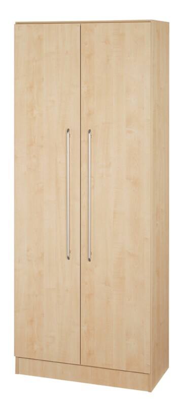 Hammerbacher Matrix Flügeltürenschrank Melaminharzbeschichtete Spanplatte 800 x 420 x 2.004 mm Ahorn