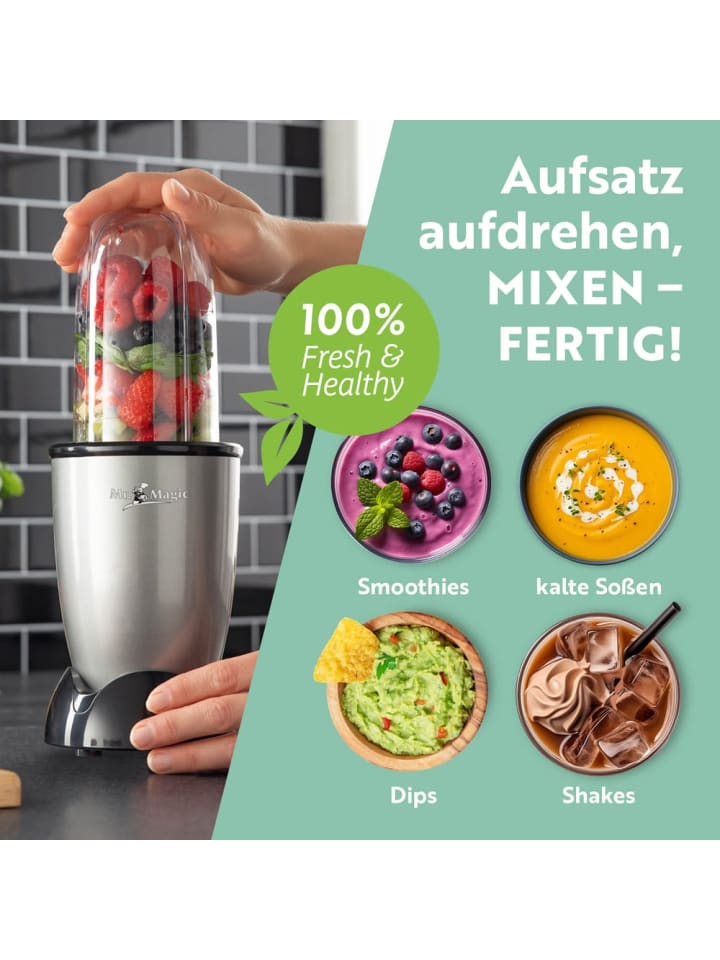 Gourmetmaxx GOURMETmaxx Mixer Mr. Magic 14-tlg. - Schwarz günstig kaufen onesize