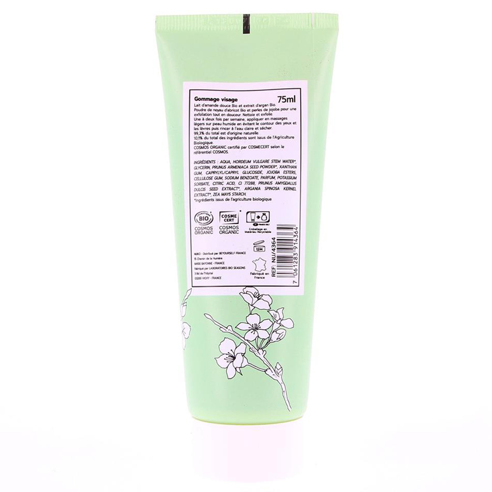 nijiko Gommage Visage Bio - Peau Normale à Sèche Exfoliant et gommage