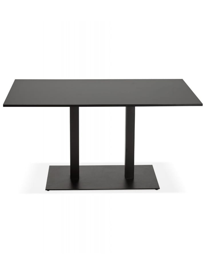 KADIMA DESIGN Esstisch Holz Metall Schwarz | Rechteckiger Besprechungstisch AUSTIN günstig kaufen onesize