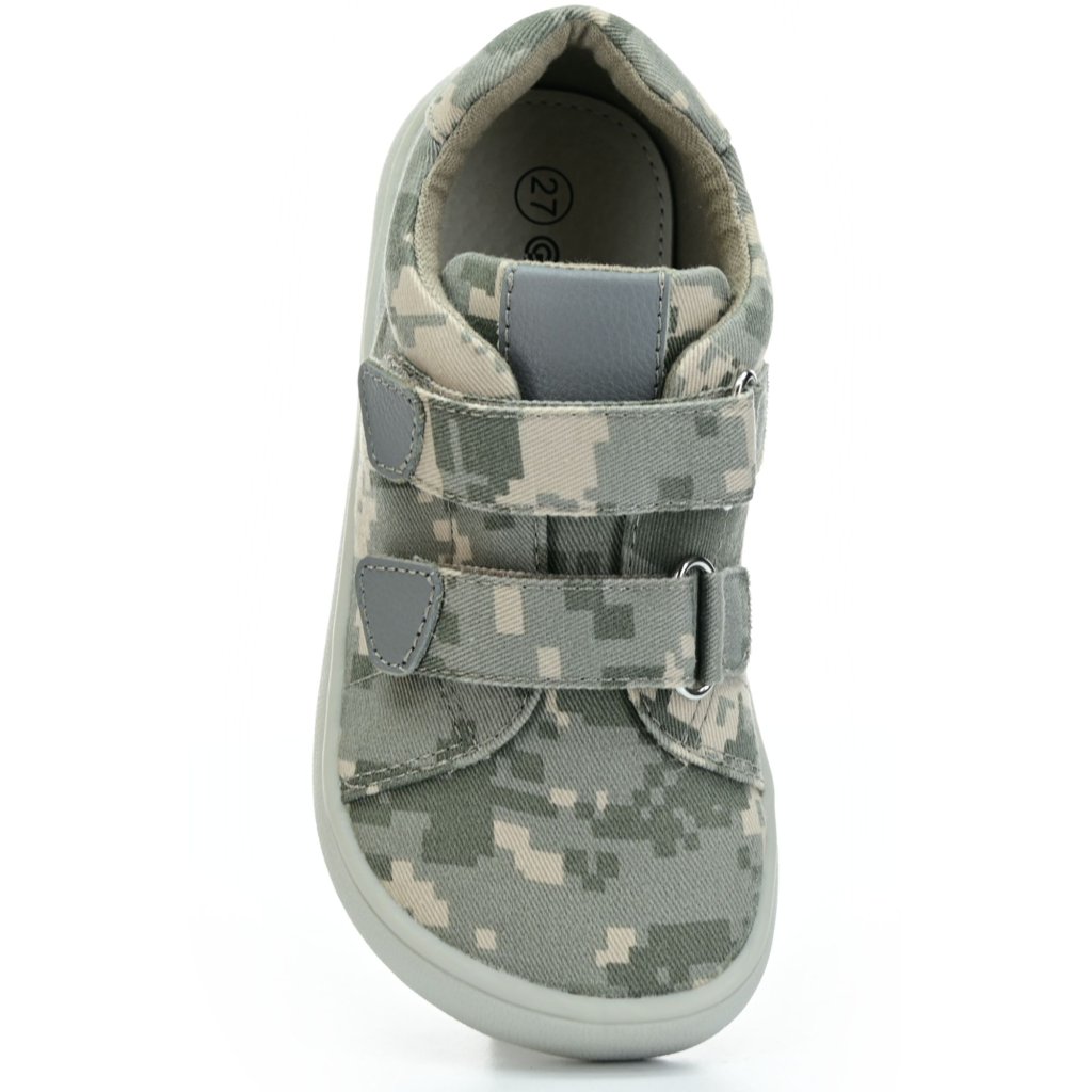 Protetika Roby Grigio Canvas Barfußschuhe Klett