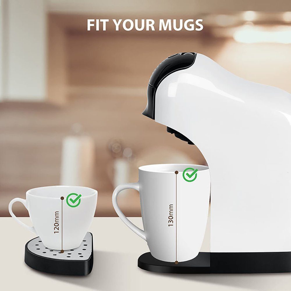 KREATE Kapselmaschine 3-in-1 Kapselkaffeemaschine Dolce Gusto, Nespresso und Kaffeepulver, 1l Kaffeekanne, 25*11*23 CM, Espresso-Kapselmaschine mit Digitaler Touch-Steuerung, 1400W