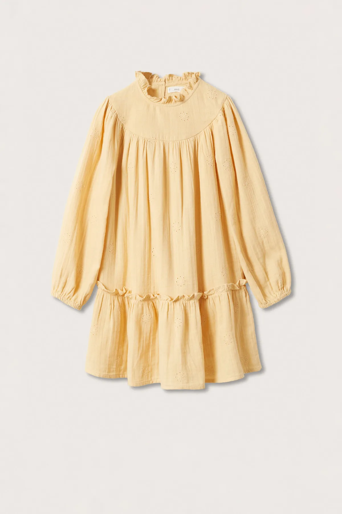 MANGO Kids  Senffarbenes Damenkleid 27093259