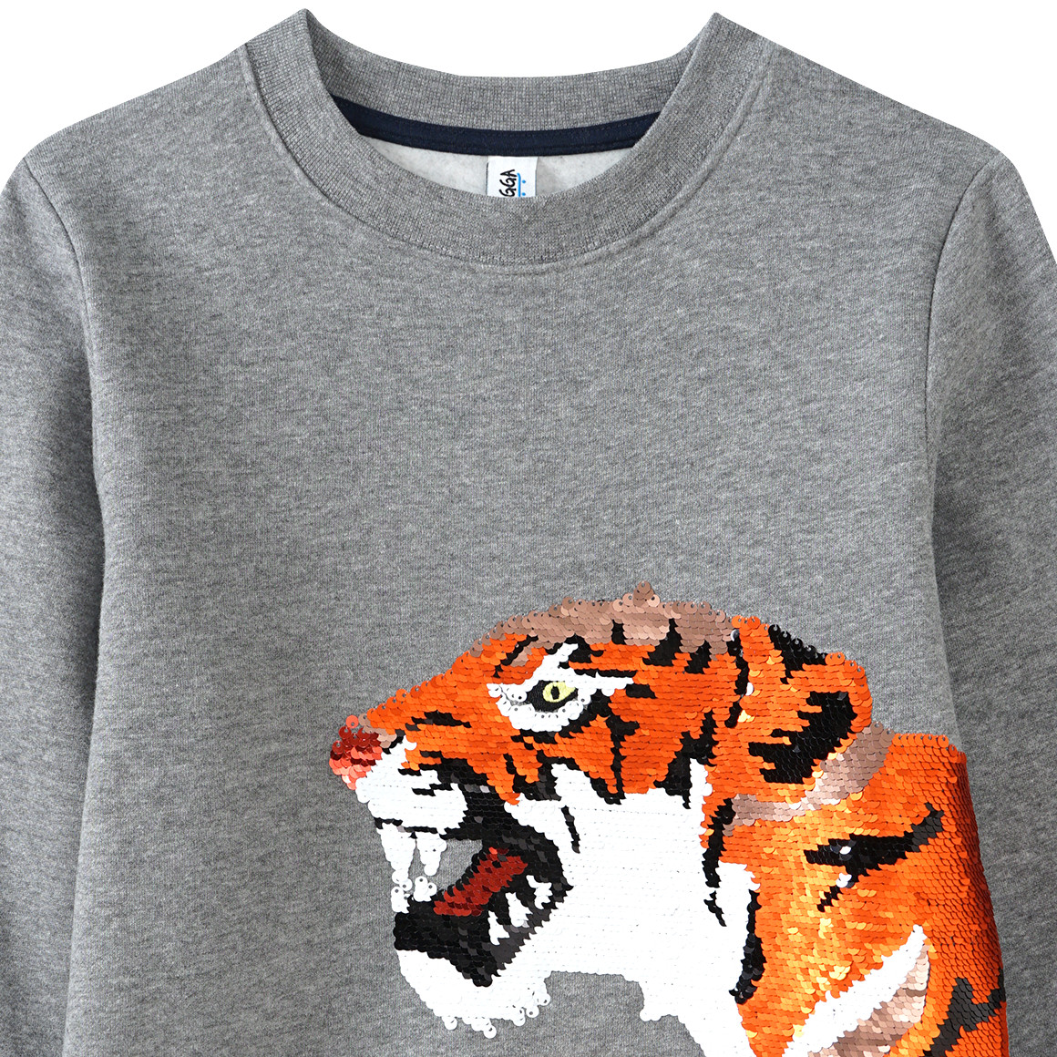 Jungen Sweatshirt mit Wendepailletten